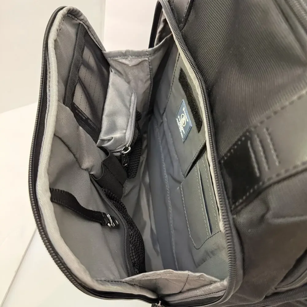 Travelpro Crew Executive Choice 2 Backpack Laptop RFID USB Leather Trim Like New